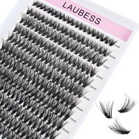 Amazon.com: Cluster Lashes 240pcs 40D DIY Eyelash Extension D Curl Long Individual Lashes Mixed Tray Faux Mink Lash Clusters Extensions 0.07 0.10 Black (40D-0.07D-9-16mm) : Beauty & Personal Care