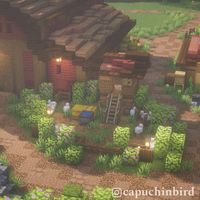 Here is a build idea for a starter area or a farm base!  🌷 Follow for more minecraft build ideas and inspiration!  📌 Save for later