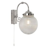 Globe Single Bathroom Wall Light | The Lighting Superstore