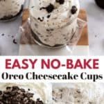 Oreo No-Bake Cheesecake Cups