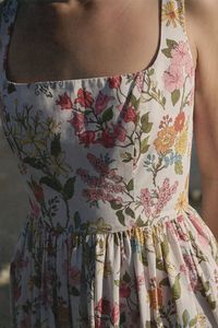 Scoop Neck Dress in Multi Floral | Over The Moon