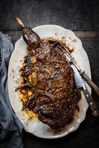 Roast lamb with saffron honey | Bibbyskitchen recipes