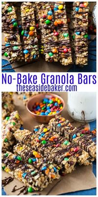 These No-Bake Granola Bars are fun, easy to make and totally kid friendly. Plus they taste so delicious, you'll never go back to the store bought versions again. Plus suggestions on how to make tthem even healthier!