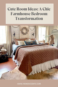 Discover cute room ideas for a chic farmhouse bedroom transformation. Create a cozy and stylish retreat with our tips. #FarmhouseBedroom #CuteRoom #ChicDecor #BedroomMakeover