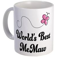 Worlds Best MeMaw Mug on CafePress.com  #Memaw #Grandma