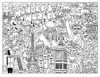 Wonders of the World COLORING PAGE - Etsy Ecuador