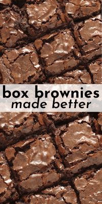 This is our family’s favorite easy brownie recipe! Learn how to make box brownies better with these brownie mix hacks. A few ingredients creates an amazing doctored up brownie recipe from a box.