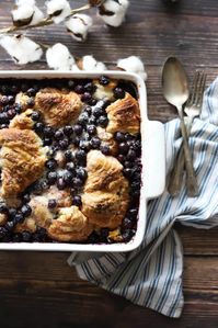 Blueberry Croissant French Toast Bake - Butternut and Sage