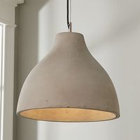 Shaped Concrete Dome Pendant - Shades of Light