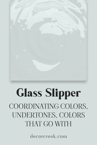 Glass Slipper BM 1632 by Benjamin Moore is a light, airy blue with soft gray undertones, offering a delicate and serene feel. This versatile color pairs beautifully with coordinating shades like White Dove OC-17, Edgecomb Gray HC-173, and Revere Pewter HC-172, creating a balanced and soothing palette. Ideal for bedrooms, bathrooms, or nurseries, Glass Slipper brings a calm and refreshing atmosphere, complementing both modern and traditional decor with its soft, ethereal hue.