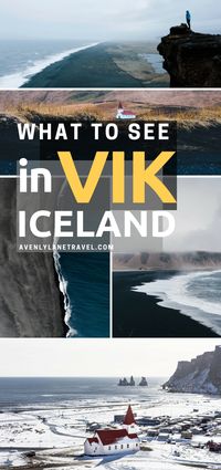 Things to do and see in Vik Iceland! Visiting the black sand beach is at the top of the list. It was truly unlike anything I have every seen before. Whether you are traveling to Iceland in the winter or summer you will not want to miss a trip to Vik. | Avenly Lane Travel