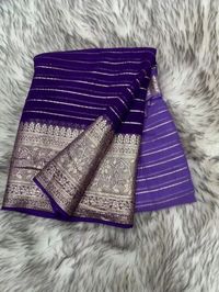 Rs 1050/**Pure viscose Georgette fabric saree with same running contrast color blouse*

*Saree with Trending color Trending color combination*

*Rate - 1050* fix price 

#saree
#sari
#puresari
#fancysaree
#viscosesaree