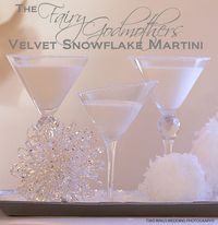 Velvet Snowflake: •2 parts vanilla vodka  •1 part white creme de cacao  •1 1/2 parts white chocolate Irish cream