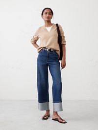 High-Rise Straight Jean | Banana Republic Factory