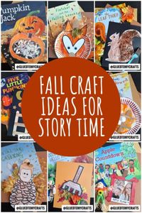 Fall Story Time Craft Ideas For Kids - Glued To My Crafts