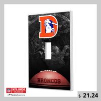 You're an avid Denver Broncos fan and love to flaunt it. Show the Denver Broncos your support by grabbing this Legendary Design Single Toggle Lightswitch Plate. It features bold Denver Broncos graphics, so no one will be able to question where your allegiance lies when you add this sweet piece to your Denver Broncos collection.