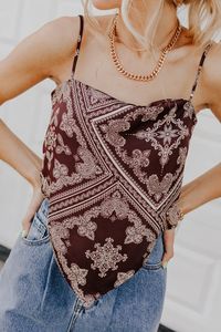 "Just Me" Brown Printed Tank – Adorabelles