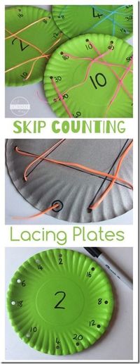 Skip Counting Lacing Plates