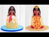 DISNEY PRINCESS - MOANA Doll Cake Tutorial - Tan Dulce - YouTube