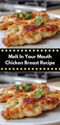 Discover the secret to effortless cooking with this Melt In Your Mouth Chicken Breast Recipe. Perfect for family dinners, this flavorful dish comes together in no time, making it a go-to for any busy home chef.