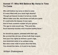 sonnet 17 - Google Search