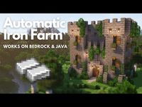 (44) Automatic Iron Farm | Minecraft Tutorial | Java & Bedrock [1.20] - YouTube