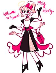 there's not many hazbin hotel characters I think genuinely need redesigns, but I felt like Molly kinda got the short end of the stick, which was no fun especially if she'll be in upcoming seasons.#hazbinhotelfanart #hazbinhotelangel #Hazbinhotel