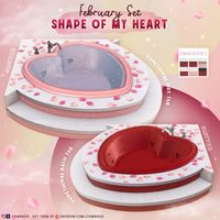 There are two versions of the heart-shaped tub: one that sims can use as a regular bath and another that multiple sims can use simultaneously as a hot tub. All items are base-game compatible.💖 sims 4 Downloads / ts4 / ts4cc / ts4 clutter / ts4 furniture / bathroom / ts4 bathroom / bath tub / hot tub / romantic / valentine / heart-shaped tub /rose