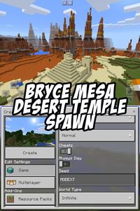 Bryce Mesa Seed - Desert Temple Spawn - Seed:MODEXT