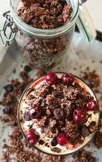 Black Forest Granola with Chocolate & Cherries - Tales of Pastry