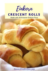 These einkorn crescent rolls are amazing!