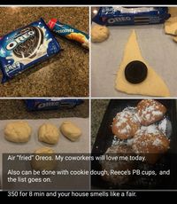 Air fryer Oreos