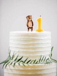 Party cake topper bear