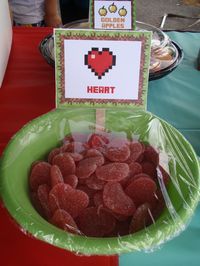 Minecraft Heart Food Label