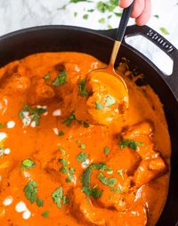  Transport your taste buds to the vibrant streets of India with this authentic butter chicken recipe that promises a symphony of rich flavors and aromatic spices. Marinated tender chicken simmered in a luscious tomato-based gravy infused with butter, cream, and a hint of smoky tandoori essence, this classic dish is a culinary masterpiece that will captivate your senses. Whether you're a fan of Indian cuisine or eager to explore new flavors, this butter chicken recipe is a delightful fusion of tradition and indulgence that will satisfy your craving for exotic tastes