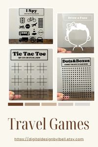 Print out games on paper or use svg file to cut vinyl on acrylic board for dry erase board game #cricut #cricutideastosell #cricutcreated #vinyl #game #games #travel #traveling #kidfriendly #children #etsy #etsyseller #etsyfinds #etsysmallbusiness #etsyprintondemand #dots #boxes #tictactoe #drawing #draw #face #spy #alphabet #shapes #tracing #tracepaper #numbers