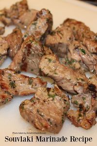 Souvlaki Marinade Recipe. Juicy pieces of succulent meat are the result when you use this easy-to-make, delicious, and tasty souvlaki recipe.