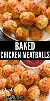 Baked chicken meatballs are juicy, super easy to make, super tasty! These are healthy compared to meatballs cooked on skillet with loads of oil. #meatballs #chickenrecipes #chickenmeatballs #bakedmeatblls #bakedchickenmeatballs #bakedchicken #easy #recipe #tasty #healthy #meatballswithpasta