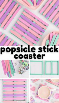 DIY Popsicle Stick Coaster