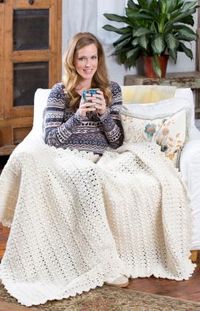 Snowbound Throw - Free Pattern from Red Heart Yarn