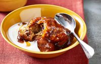 Golden syrup dumplings with cinnamon myrtle sauce recipe Recipe | Better Homes and Gardens