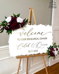 Rehearsal Dinner Decal for Mirror or Plexiglass Couples - Etsy