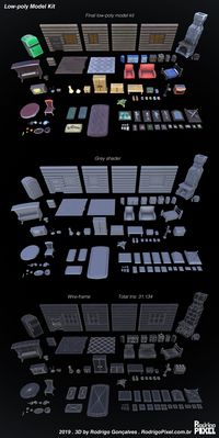 Lowpoly modular kit