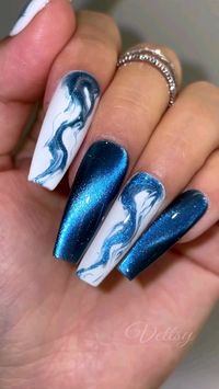 #vettsynails #nailsathome #nailart #marblenails #marblenailsart #cateyenails #bluenails #galaxynails#naildesign #diynails #kiaraskynails #nailartclub #theglitternail #nailitdaily #nailsoftheweek #glitternails #ombrenails #nailtutorial #nailtutorials #marblenails #summernails