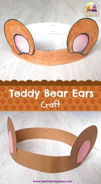 Get your little ones dressed up for a teddy bear's picnic with this cute craft! It's very easy to do and doesn't require many materials or much preparation. Also perfect for a Goldilocks and the Three Bears activity, or if you're teaching parts of the face!