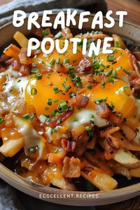 Breakfast is the most important meal of the day, and what better way to spice it up than with a hearty and delicious Breakfast Poutine recipe?