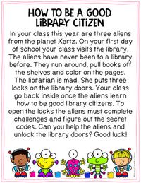 Back to School Library Orientation - PRINT... by Staying Cool in the Library | Teachers Pay Teachers