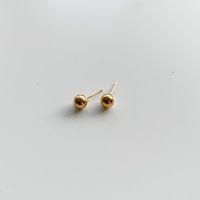 Ball Stud Earrings - 10K Solid Gold