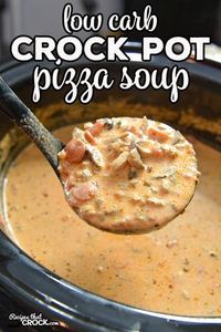 Are you looking for a delicious soup that kids of all ages will love? Our creamy Low Carb Crock Pot Pizza Soup is so flavorful and filling! Add your favorite toppings to make it your own.