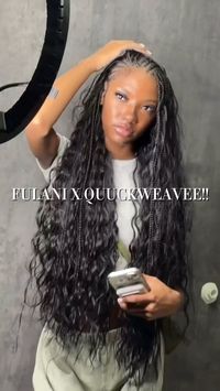 The best hack to save time with braids😍 This half Fulani-flip over quick weave by @styledby_.maat _  is everything 🔥 This is the perfect option if you don’t want to sit for hours getting your whole head braided🙌🏾 It’s the versatility of the style for me👏🏾 Would you rock it? ✨ #voiceofhair #fulanibraids #headbandwig #vacationhair #protectivestyles #stitchbraids #braidideas #backtoschoolhair #detroithairstylist #detroitbraider